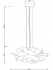 Nowoczesna Lampa Wisząca PEONY Biała 50 cm Żyrandol Sufitowy do Salonu i Sypialni Step Into Design ST-8879P white